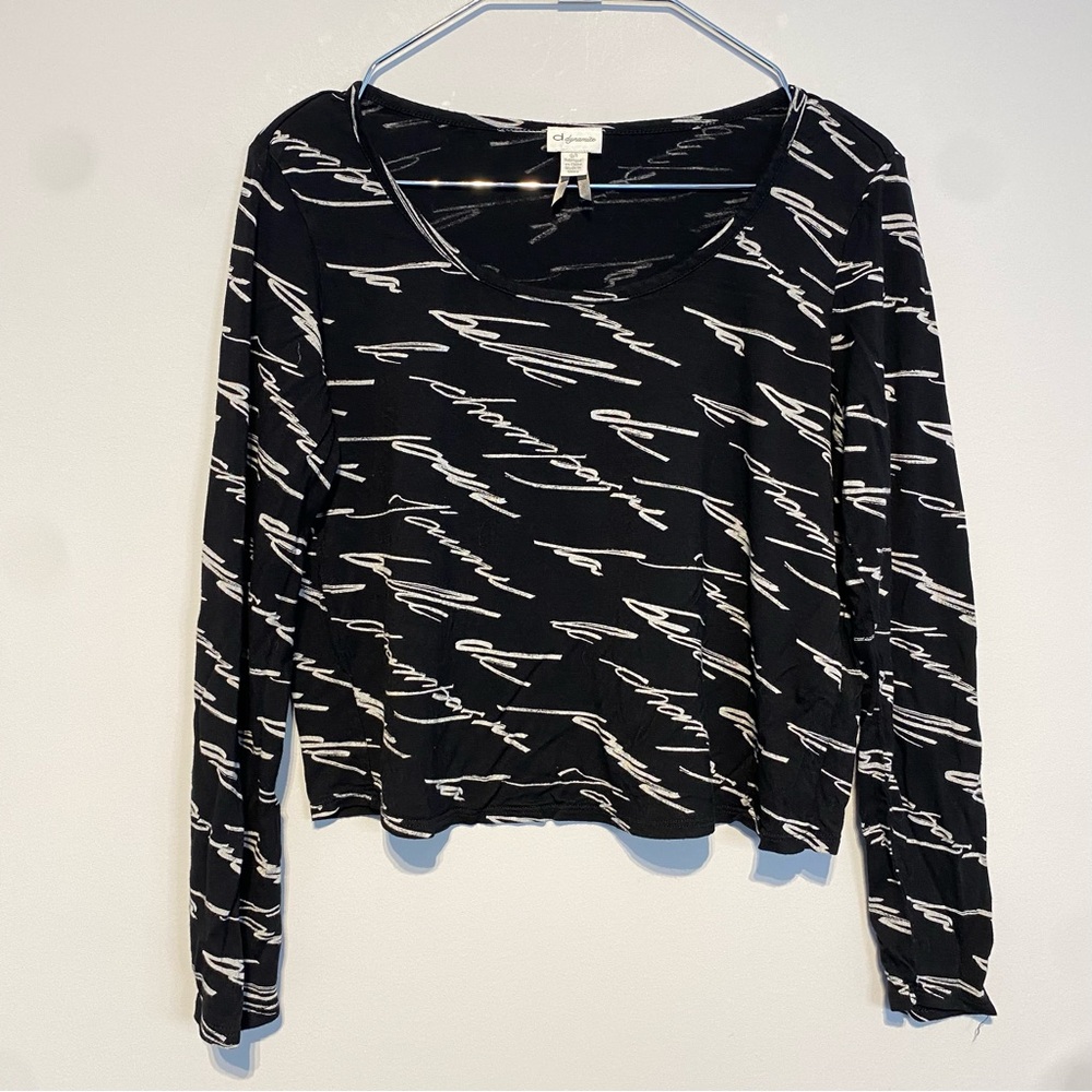 🛍️ 4 for 20$ / Dynamite Long Sleeve Midi length Top / Black / L